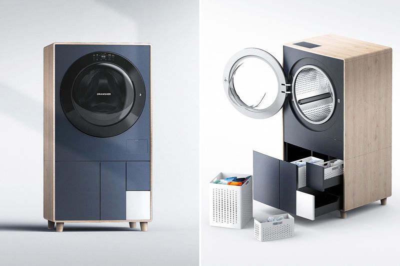 Storage-Equipped Washing Machines