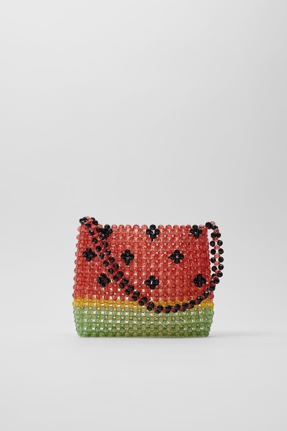 Beaded Fruit-Themed Totes