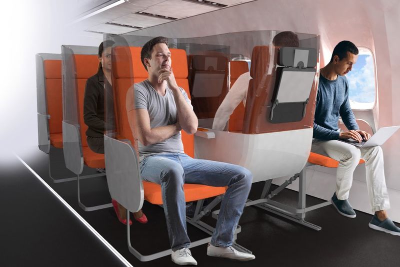 Passenger-Separating Airplane Seats