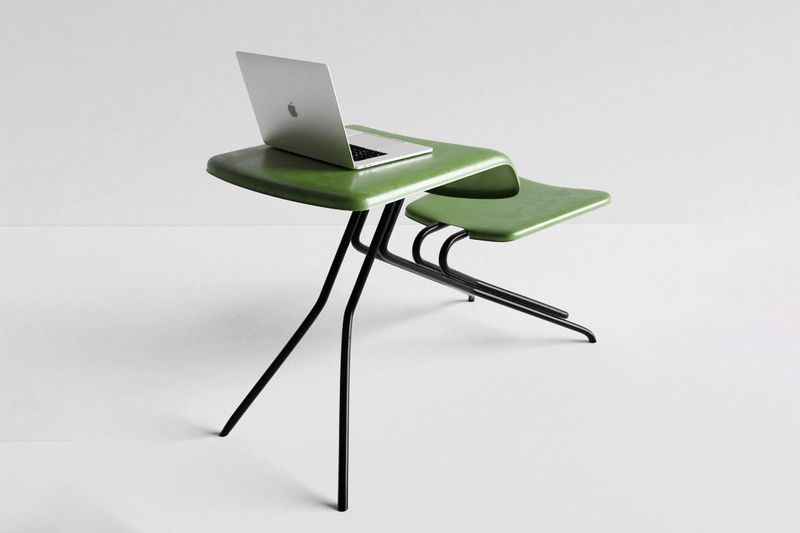 Desk-Integrated Public Seating