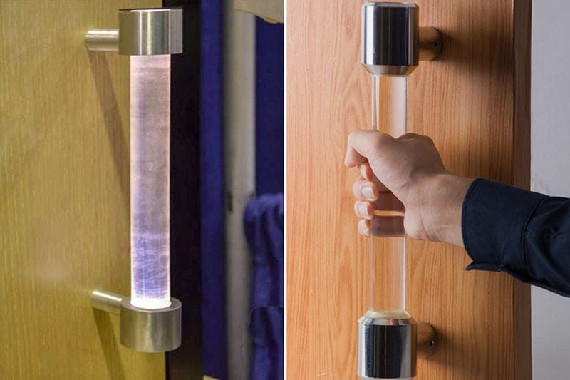 Self-Sanitizing Door Handles