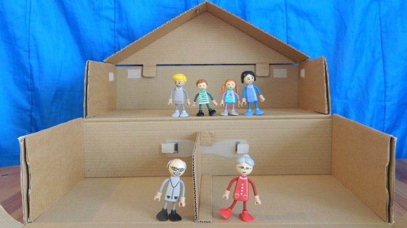 Recyclable Cardboard Dollhouses