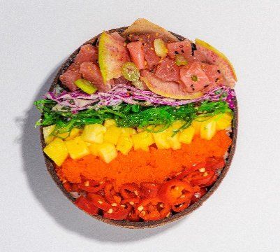 Pride-Themed Poké Bowls