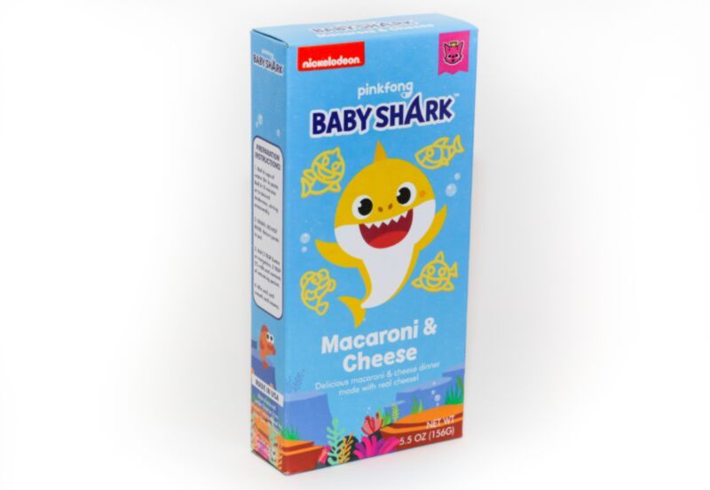 Shark-Themed Cheese Pasta