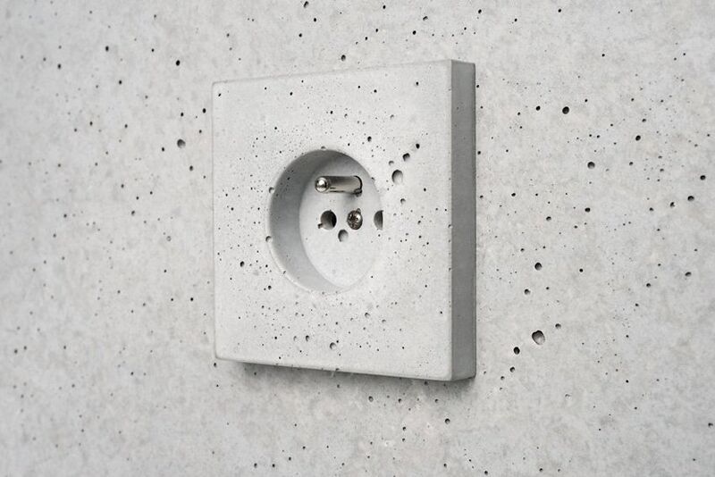 Cement-Made Power Outlets