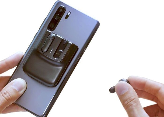 Smartphone-Mounted Earbuds