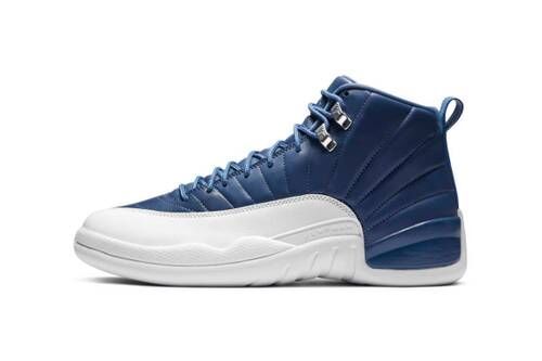 Indigo Tonal Basketball Sneakers