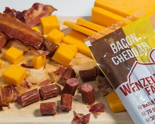 Cheesy Bacon Meat Snacks