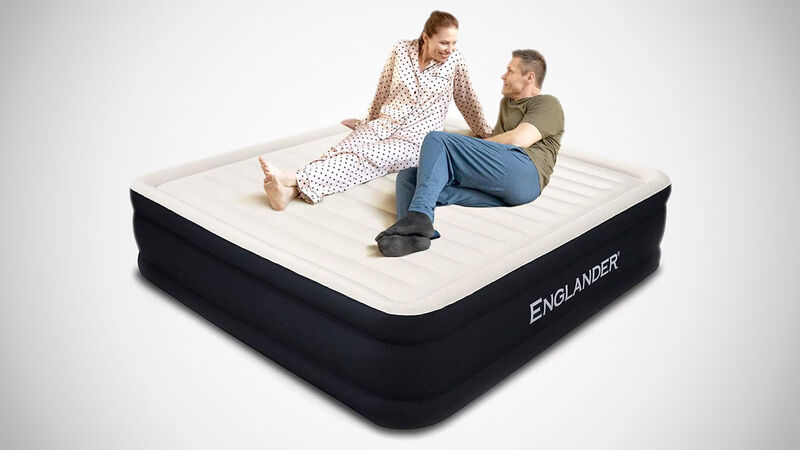 Englander Twin Air Mattress With Built In Pump Raised - Double High ...