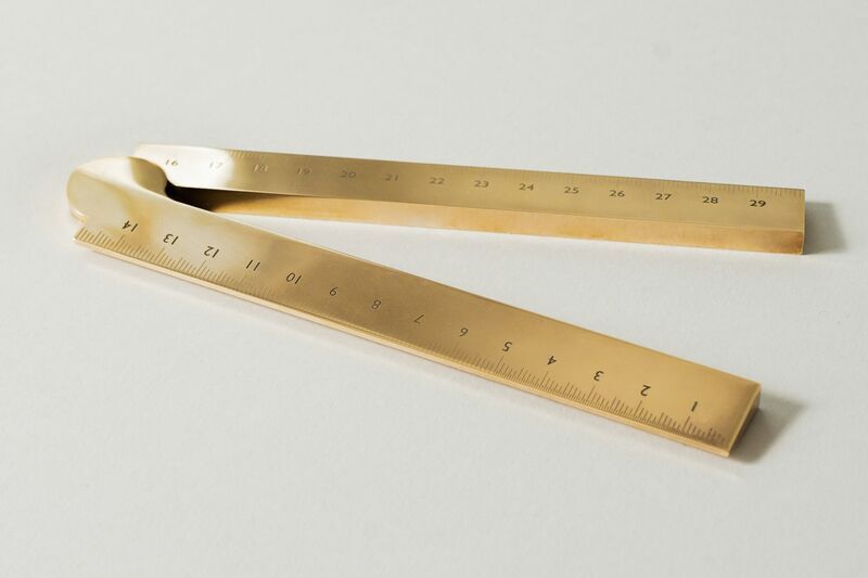 Elegant Metallic Folding Rulers