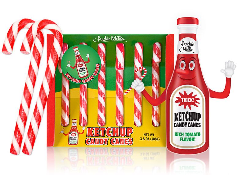 Condiment-Flavored Candy Canes