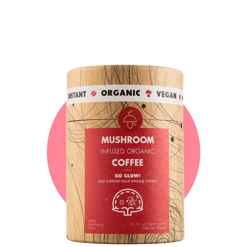 Mushroom-Infused Organic Instant Coffees