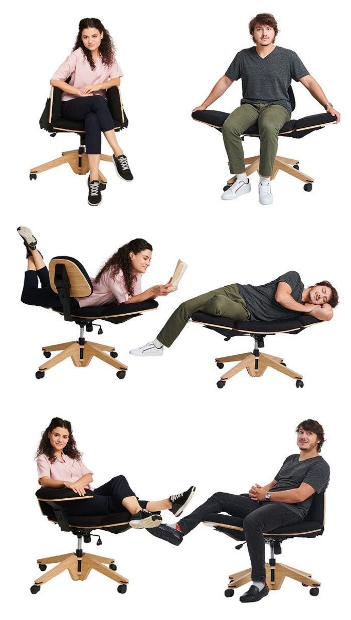 Transforming Multi-Position Office Chairs