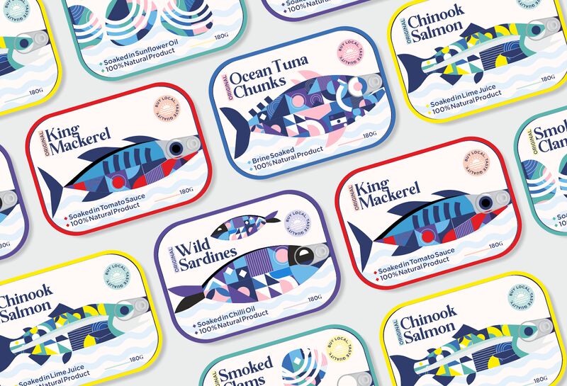 Chromatic Artistry Seafood Branding