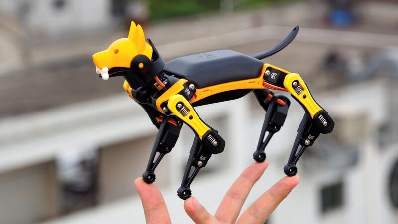 Palm-Sized Robotic Dogs