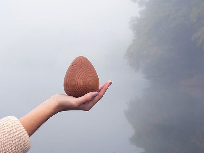 Meditative Wooden Egg Tools