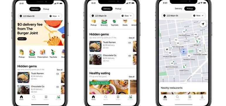 Restaurant-Focused Delivery Features : the uber eats app