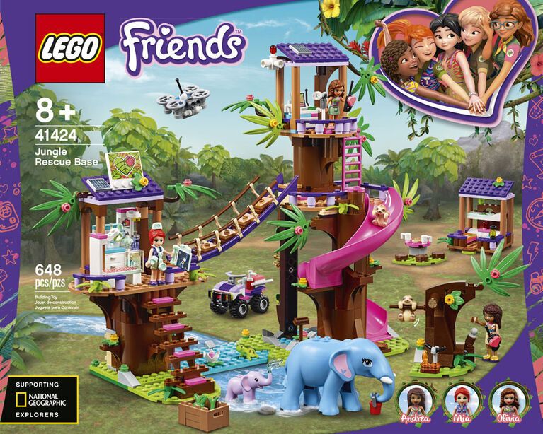 Animal Rescue LEGO Sets : LEGO Friends Jungle Rescue Base