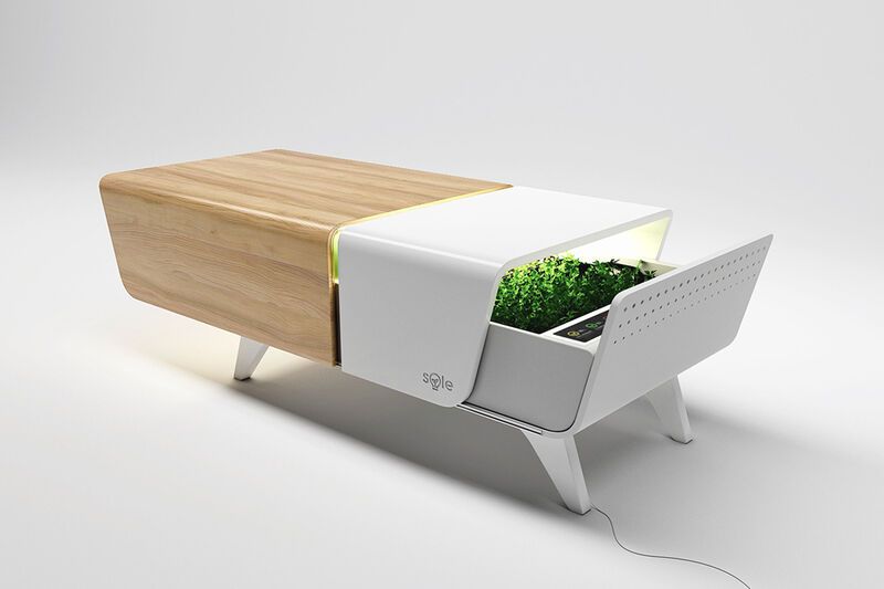 Garden-Equipped Coffee Tables