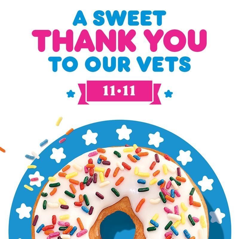 Veterans Day Donut Giveaways
