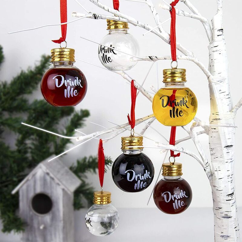 Booze-Filled Christmas Ornaments