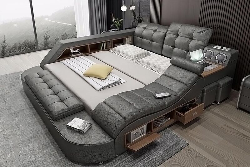 Tech-Enriched Living Room Beds