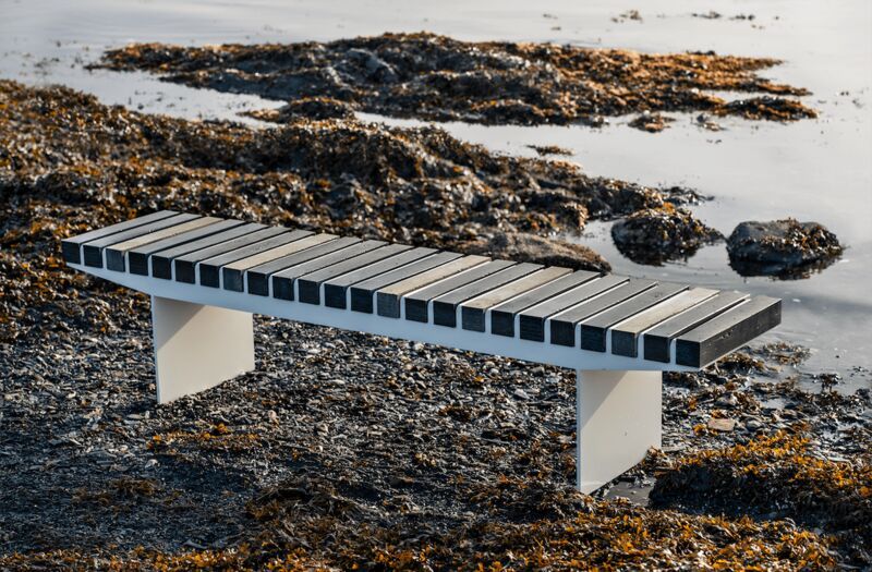 Ocean-Plastic Outdoor Benches