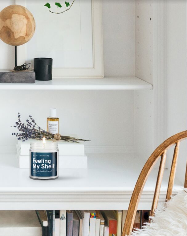Cozy Book-Scented Candles
