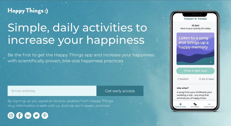 Happiness-Increasing Health Apps