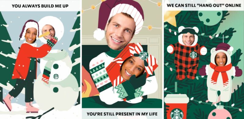 Endearingly Silly Interactive Holiday Cards