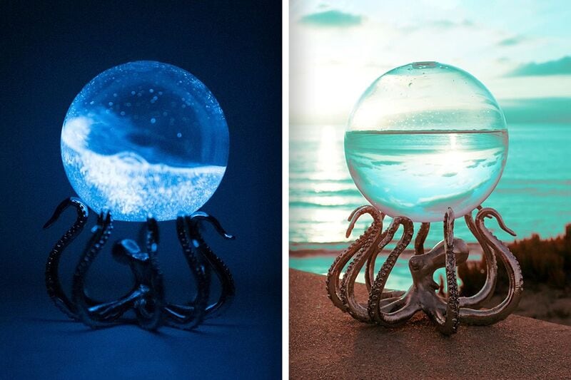 Bioluminescent Plankton-Filled Orbs