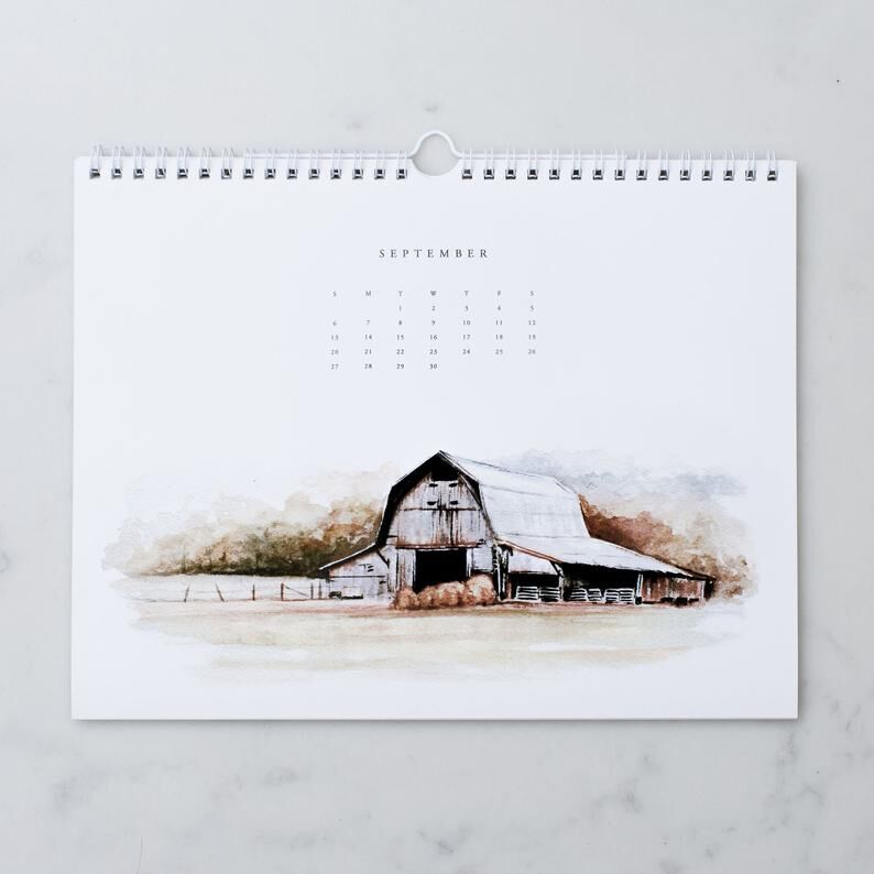 Simplistic Farm-Themed Calendars