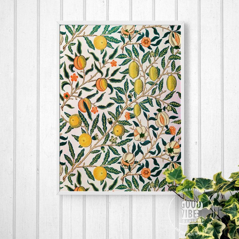 Vintage Abstract Fruit Prints