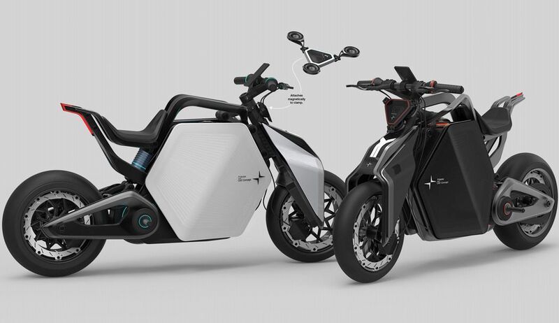 Drone-Equipped Electric Motorcycles