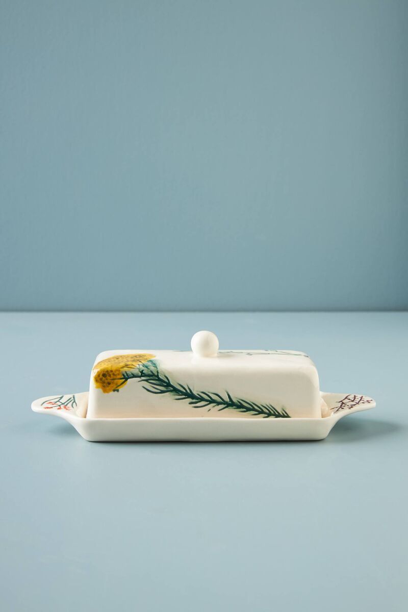 Delicate Floral Butter Dishes