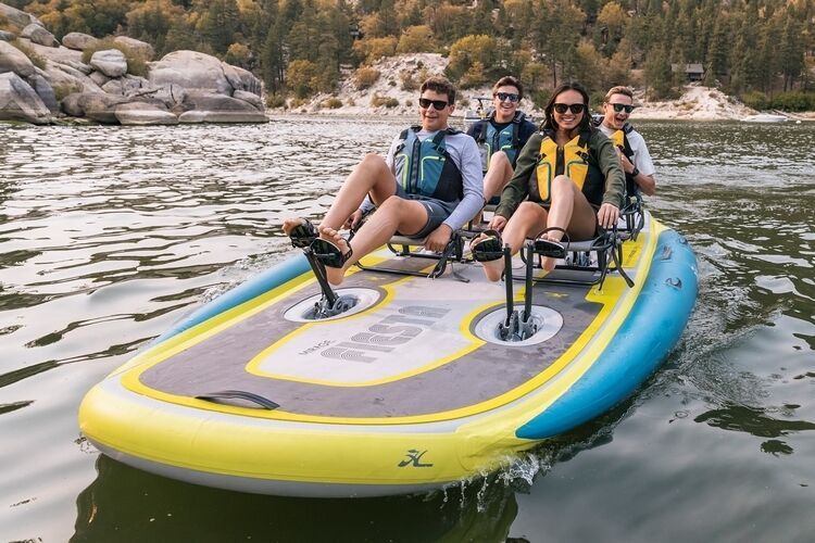 Pedal-Powered Four-Person Kayaks
