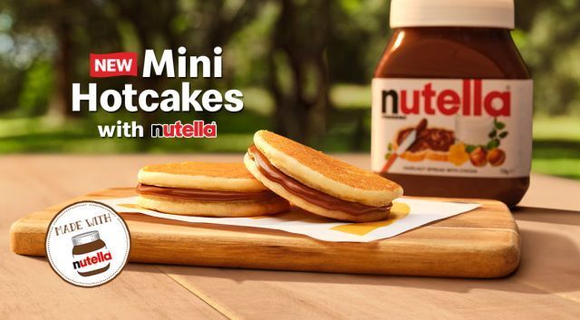 Hazelnut Spread Hotcakes : Mini Hotcakes with Nutella