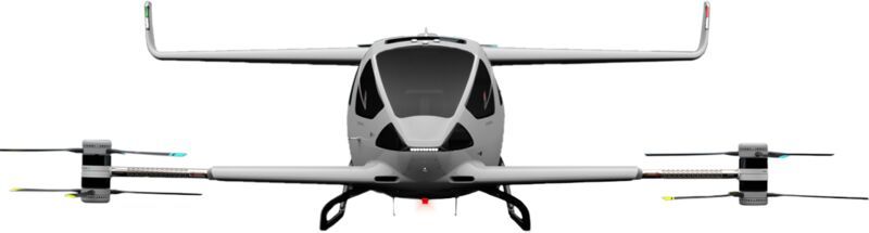 Aerodynamic Battery-Powered Tricopters