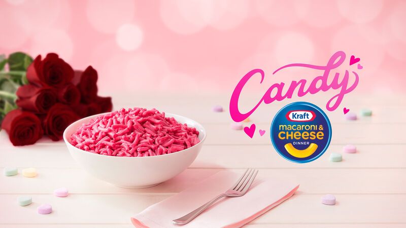 Bright Pink Boxed Macaroni