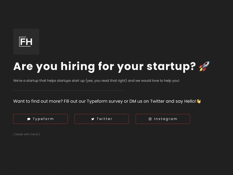 Startup Employment Platforms