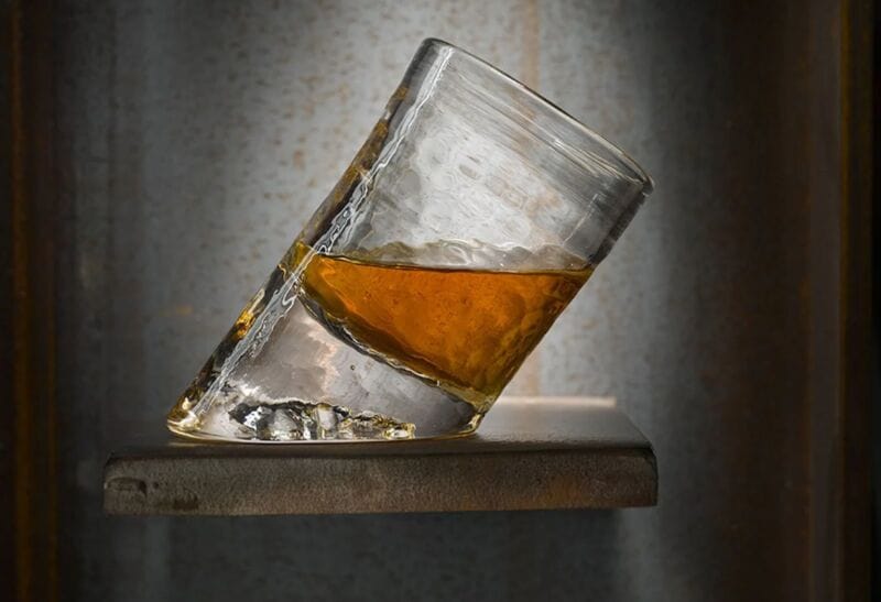 Slanted Whiskey Glasses
