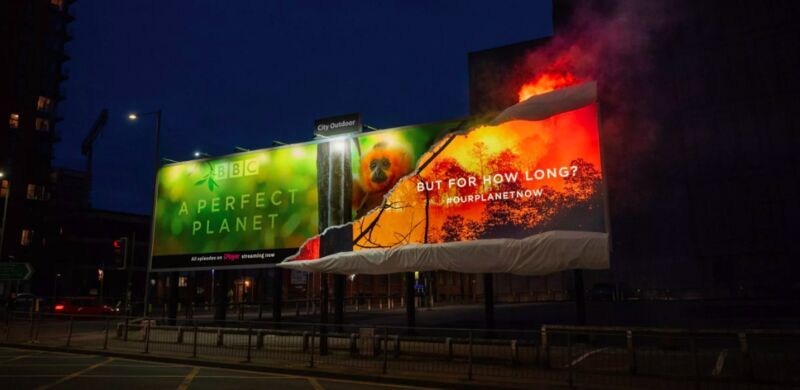 Fiery Billboard Campaigns