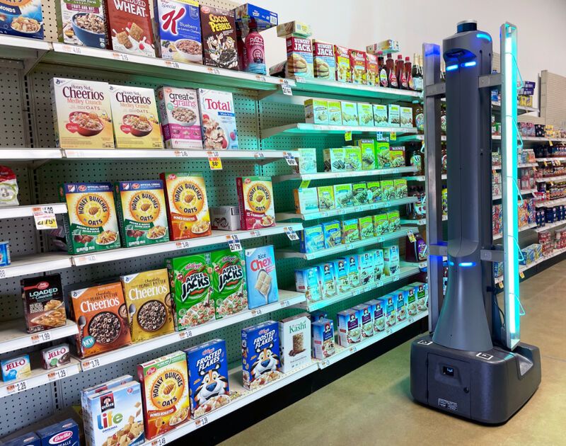 Disinfecting Retail Robots
