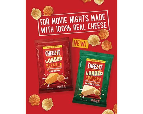 Cheesy Limited-Edition Popcorn Snacks