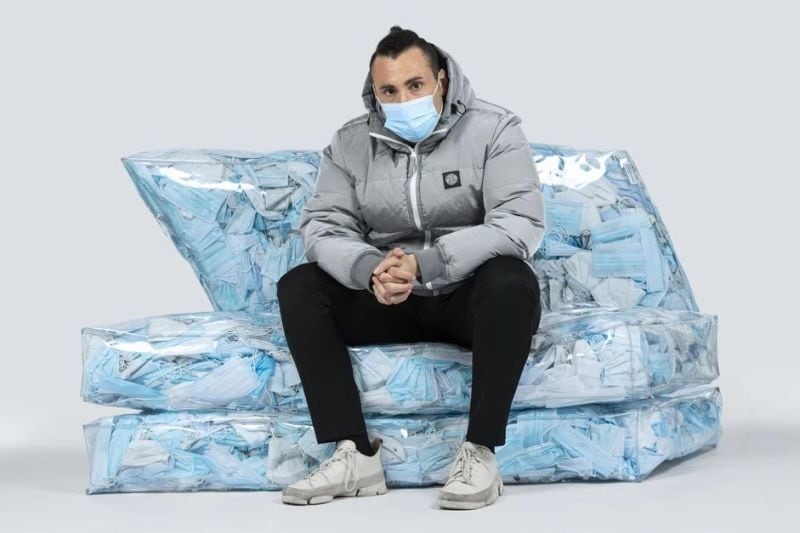 Disposable Mask-Filled Furniture