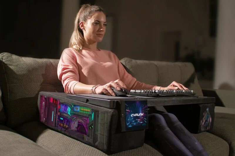 Cyberpunk-Inspired Couch Desks