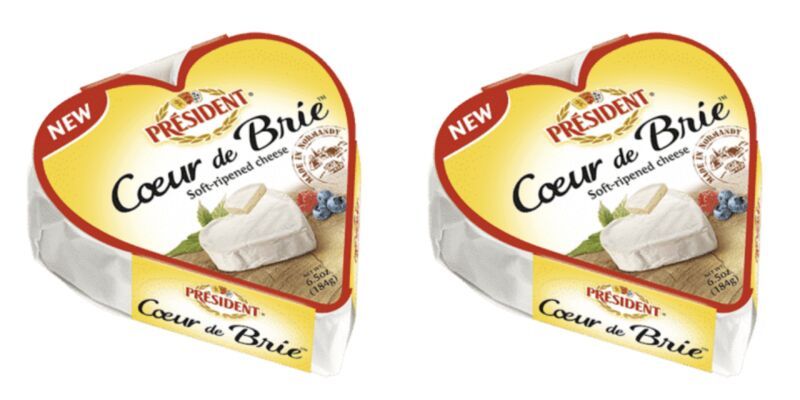 Heart-Shaped Brie Cheeses