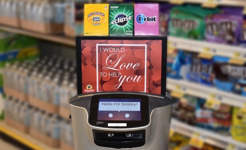 Candy-Sharing Retail Robots
