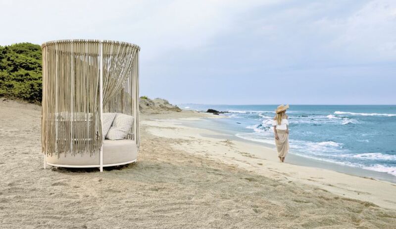 Rope-Accented Outdoor Daybeds