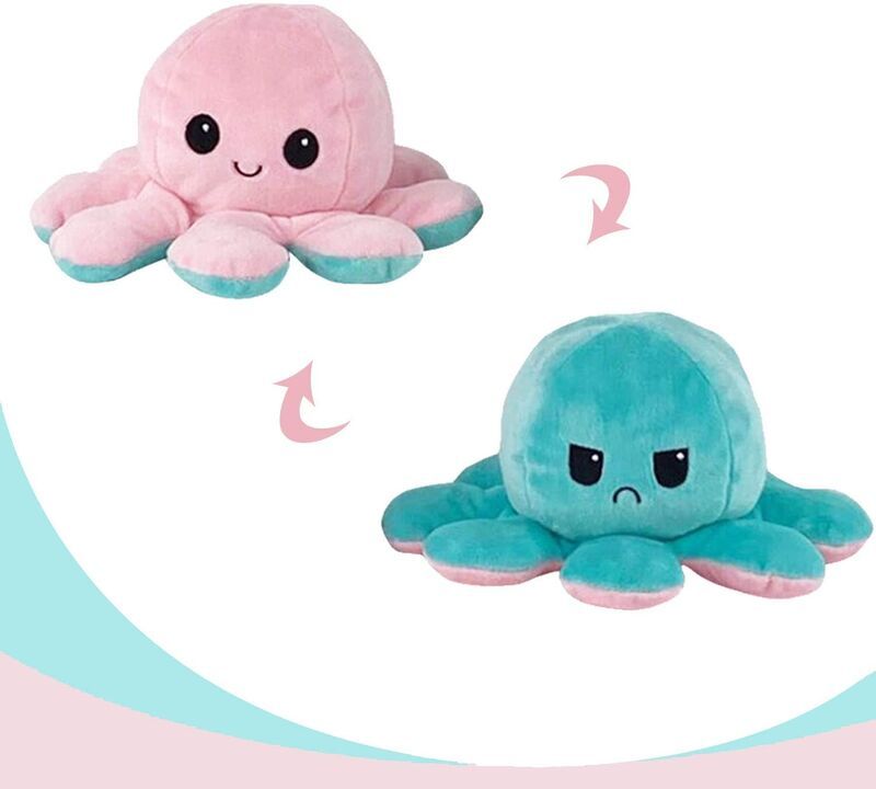 Double-Sided Flip Octopus Toys : Octopus Plush Toy